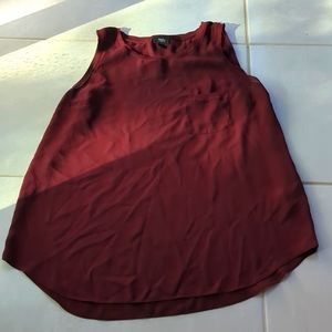 Maroon/Burgundy tank top blouse